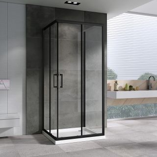 Душевой уголок ABBER Schwarzer Diamant 80x80см чёрный AG02080B-S80B